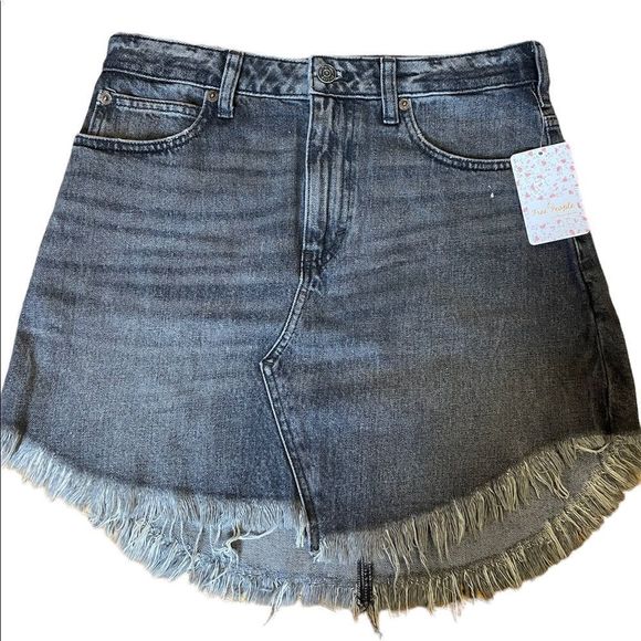 Free People Denim Skirt - Picture 1 of 4